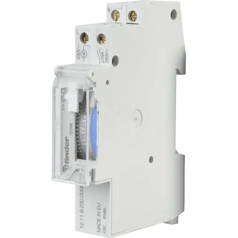 FINDER FIN 12.11 - Timer for 35 mm rail, daily programming – image 1