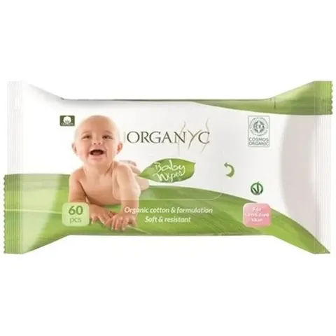 Organyc Toallitas Bebe Bio 60 Uds – imagen 1
