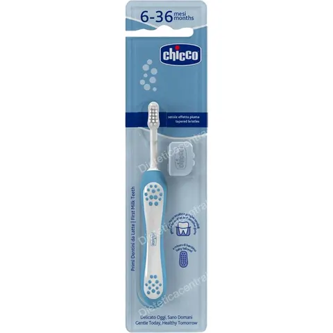 Chicco Zahnbürste 6 bis 36 Monate Blue – Bild 1