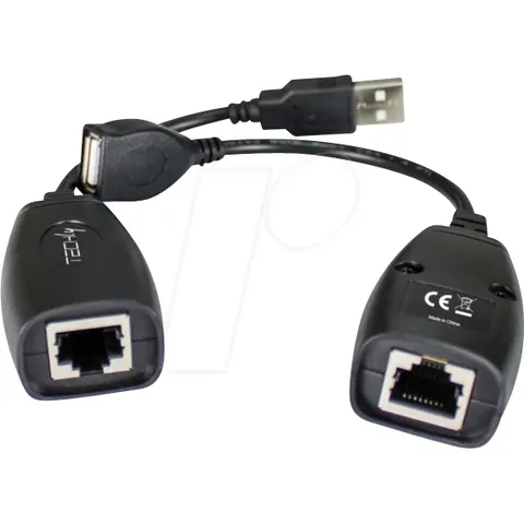 Techly USB Extenderüber Cat.5e/6 max. - Kabel - Digital/Daten – Bild 1