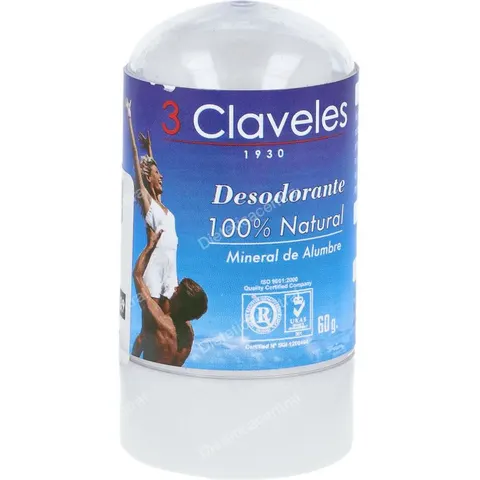 3 CLAVELES Desodorante Natural 60 g – imagen 1