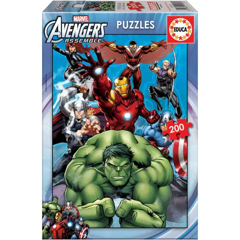 Educa - Marvel: The Avengers - Puzzel van 200 Stukjes – afbeelding 1