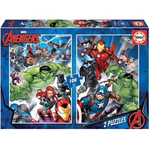 EDUCA - puzzel - 2 x 100 stuks - Avengers – afbeelding 1