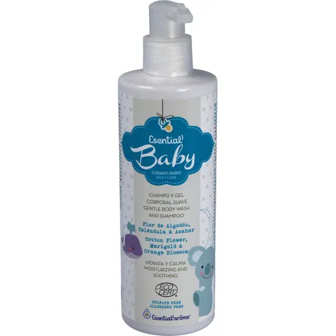 Esential aroms champu y gel corporal suave bebe 300ml. – imagen 1