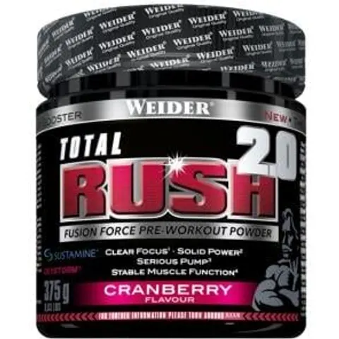 Weider total rush 2.0 cranberry 375gr. – imagen 1
