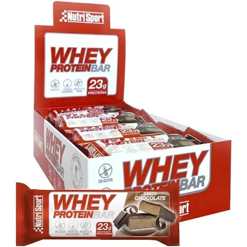 Nutrisport whey barritas chocolate 12uds. – imagen 1