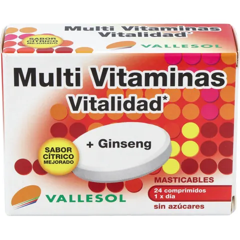 Vallesol multivitaminas+ginseng 24comp – imagen 1