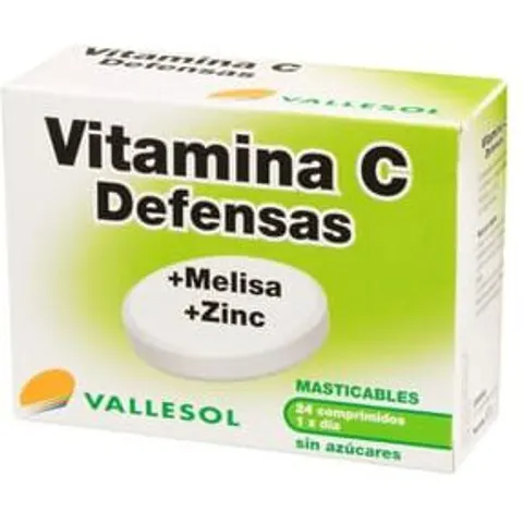 Vallesol vitamina C + melisa + zinc 24 comp – imagen 1