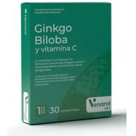 Herbora venarol ginkgo biloba+vit. c 30comp. – imagen 1