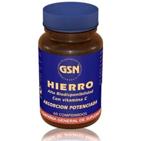 GSN Hierro Vitamina C 60 comp – imagen 1