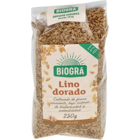 Biogra Lino dorado 250g – imagen 1