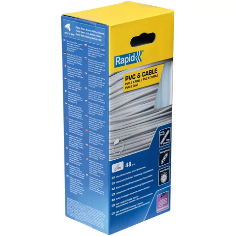 Rapid 12 mm Glue Sticks PVC & Cable – image 1