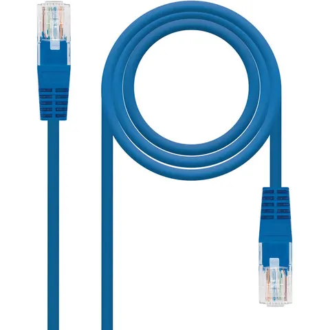 Cable Red RJ45 Cat5e U/UTP Azul (2 mts) - Nanocable – imagen 1