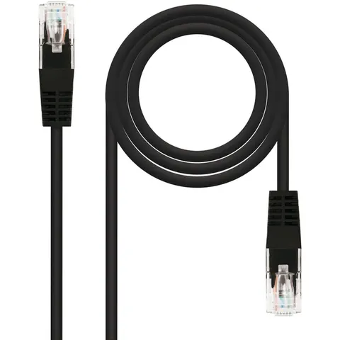 Cable Red RJ45 Cat5e U/UTP Negro (3 mts) - Nanocable – imagen 1