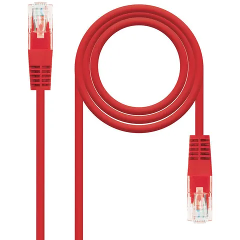 Cable Red RJ45 CAT6e U/UTP Rojo (50cm) - Nanocable – imagen 1