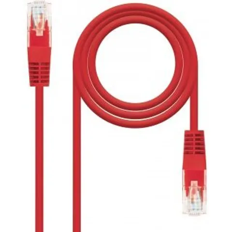 Cable Red RJ45 Cat6e U/UTP Rojo (3 mts) - Nanocable – imagen 1