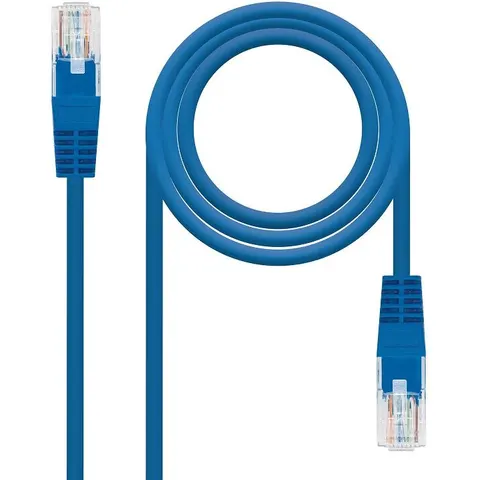 Cable Red RJ45 Cat6e U/UTP Azul (3 mts) - Nanocable – imagen 1
