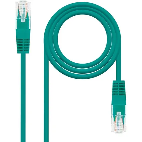 Cable Red RJ45 Cat6e U/UTP Verde (3 mts) - Nanocable – imagen 1