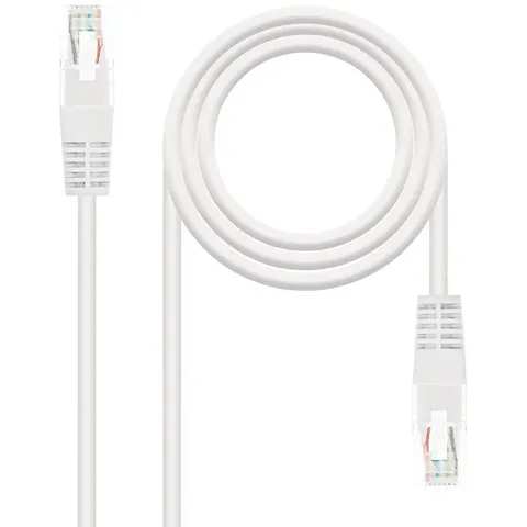 Cable de Red RJ45 Cat6e U/UTP Blanco (50cm) - Nanocable – imagen 1