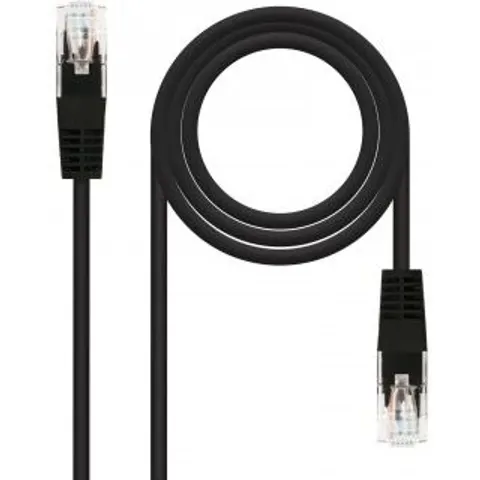 Cable Red RJ45 Cat5e U/UTP Negro (5 mts) - Nanocable – imagen 1