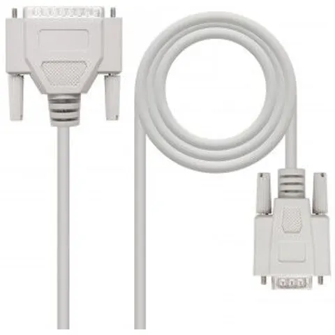Cable DB9 Hembra - Módem Nulo DB25 Macho (1.8 mts) - Nanocable – imagen 1