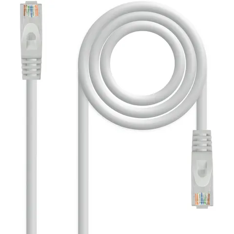 Cable Red RJ45 Cat6a U/UTP Gris (5 mts) - Nanocable – imagen 1