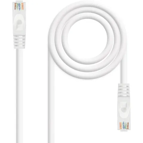 Cable Red RJ45 Cat6a U/UTP Blanco (3 mts) - Nanocable – imagen 1