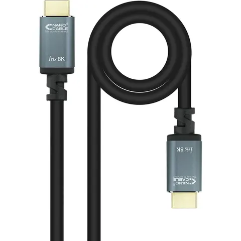 Nanocable Cable HDMI V2.1 8K IRIS USB-A M/M 3 M Negro – imagen 1