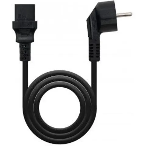 Nanocable Cable Alimentación CPU, CEE7/M-C13/H, Negro, 2 m – imagen 1