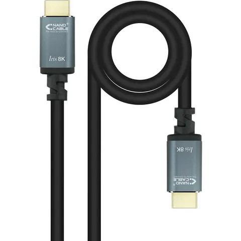 Nanocable Cable HDMI V2.1 8K IRIS A M/M 5 M Negro – imagen 1