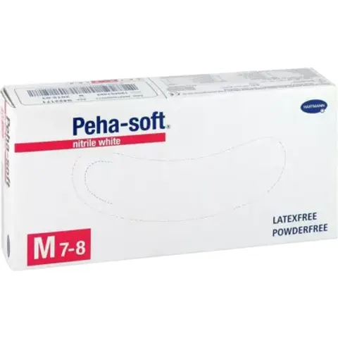 Peha Soft Nitrile Gloves White 100 units M – image 1