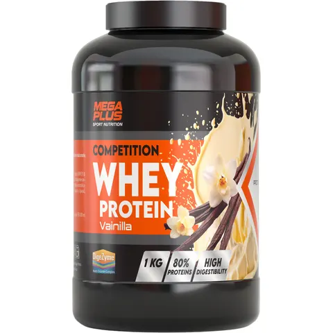 Mega plus whey premium competition vainilla 1kg. – imagen 1