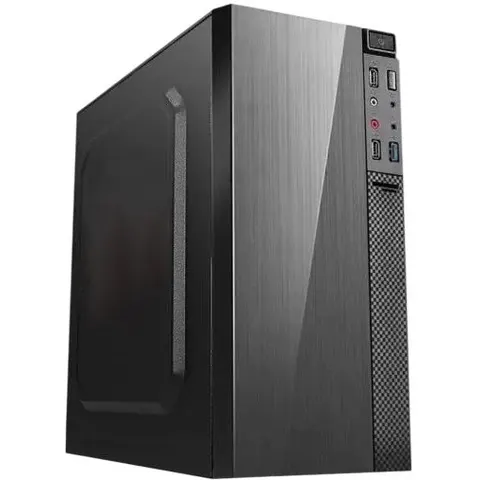 Gabinete Micro-ATX APPC-203 (negro) - APPROX – imagen 1