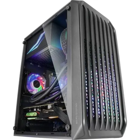 Mars Gaming MCS2 computerbehuizing Mini Tower Zwart – afbeelding 1