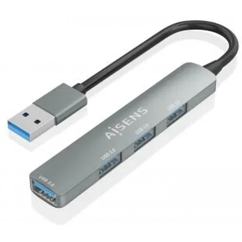 Concentrador USB 3.0 (1xUSB 3.0 3xUSB 2.0) Gris - AISENS – imagen 1