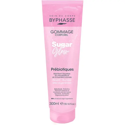 Byphasse Sugar Glow exfoliante corporal prebiótico 300 ml – imagen 1