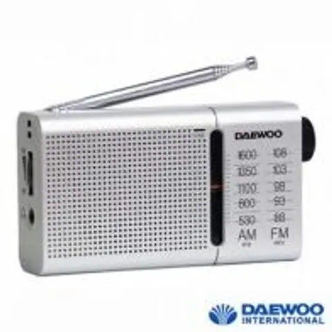 Radio Portátil Daewoo DW1037/ Plateada – imagen 1