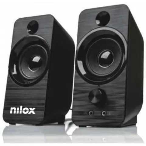 Altavoces PC 3W + 3W RMS (Negro) - NILOX – imagen 1
