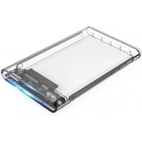Caja Externa Slim para Discos 2,5" SATA/SSD (Transparente) - COOLBOX – imagen 1
