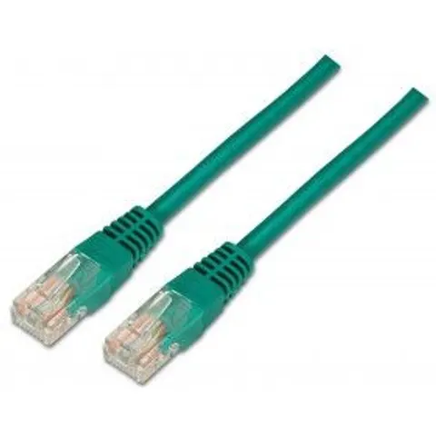 Cable Red RJ45 Cat6 U/UTP Verde (2 mts) - AISENS – imagen 1