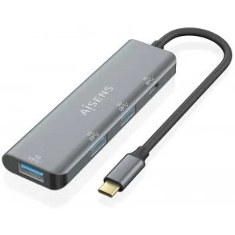 Concentrador USB-C 3.2 (1xUSB 3xUSB-A) Gris - AISENS – imagen 1