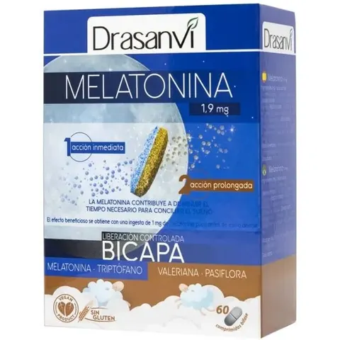 Drasanvi Melatonina Bicapa 60 caps – imagen 1
