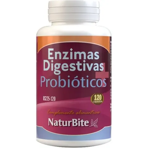 Naturbite Enzimas Digestivas+Probióticos 120caps – imagen 1