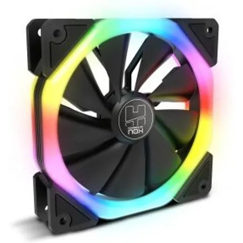 Nox S-Fan 12 cm ARGB Dual Ring Negro – imagen 1