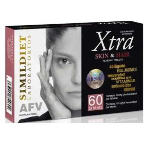 Simildiet xtra skin & hair 60comp. – imagen 1