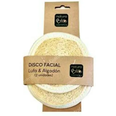 Naturaspa disco facial lufa algodon 2 ud – imagen 1