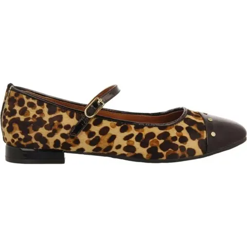 Bailarinas Gioseppo Sered Con Estampado Leopardo Marron 41 Mujer – imagen 1