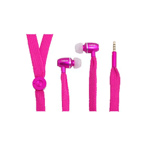 LOGILINK HS0026 - Stereo in-ear headset, pink – image 1