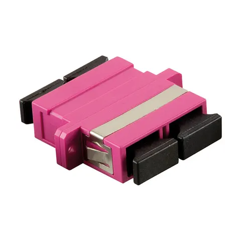LOGILINK Glasfaser SC/SC Duplex Kupplung FA01SC4, mit Flansch – Bild 1