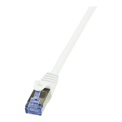 LogiLink Patchkabel, Kat. 6A, S/FTP, 50,0 m, weiß – Bild 1